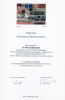 Nagroda Prezydenta Miasta Kalisza dla dr Piotra Sobolewskiego